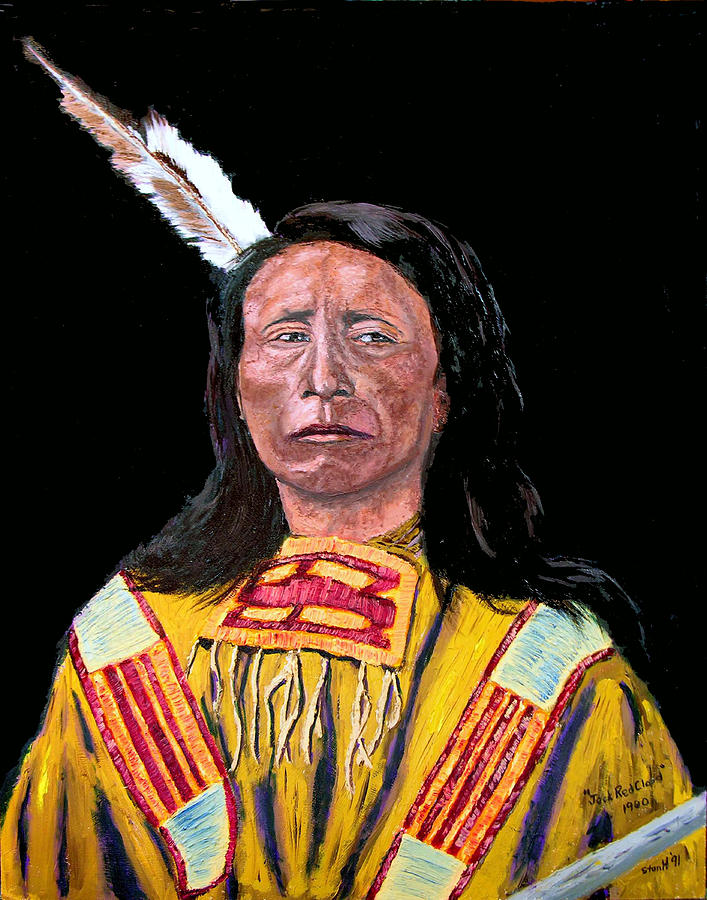 Jack Red Cloud #2 Painting by Stan Hamilton
