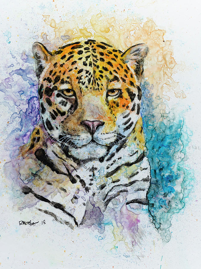 Jaguar Painting by Rick Mosher
