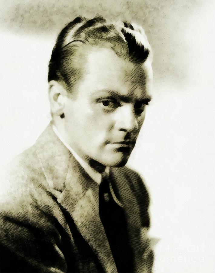 Hollywood Painting - James Cagney, Vintage Actor #2 by Esoterica Art Agency
