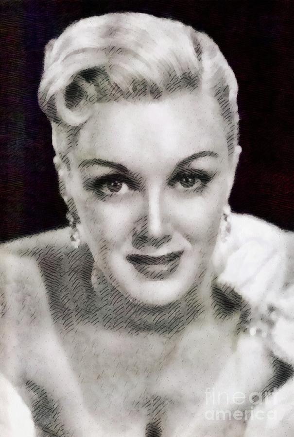 Hollywood Painting - Jan Sterling, Vintage Actress #2 by Esoterica Art Agency