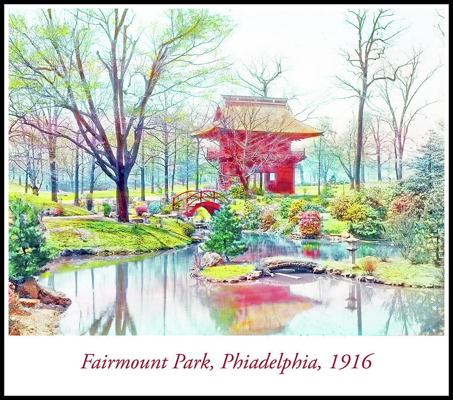 Japanese Temple Gate, Fairmount Park, Philadelphia, 1916, Vintag #2 Photograph by A Macarthur Gurmankin