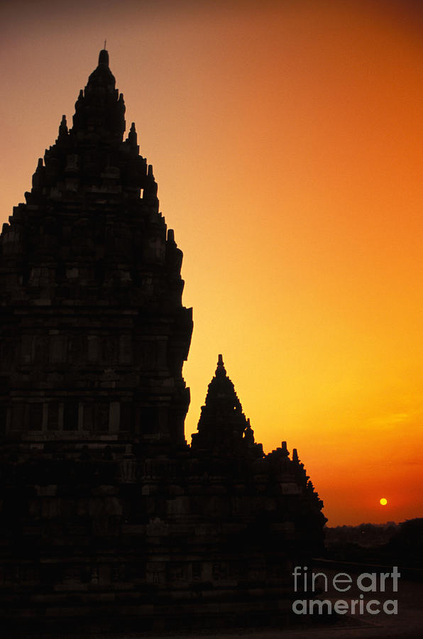 Sunset Photograph - Java, Prambanan #2 by Gloria & Richard Maschmeyer - Printscapes