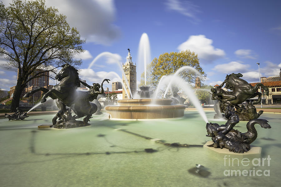 JC Nichols Fountain #1 Photograph by Dennis Hedberg
