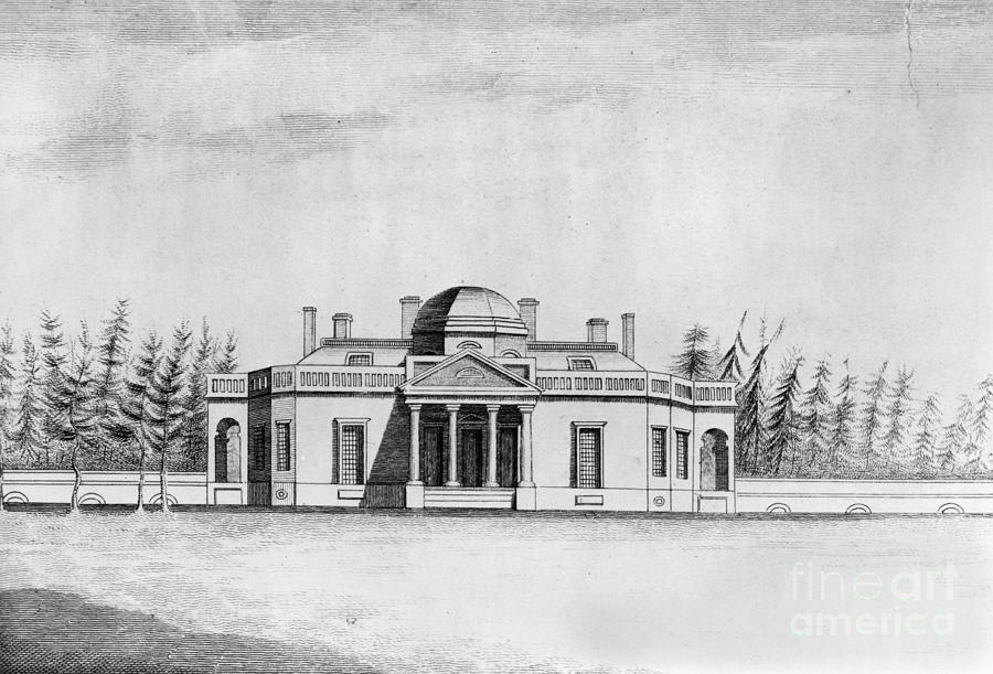 1815 Photograph - Jefferson: Monticello by Granger 1815 Photograph - Jefferson: Monticello by Granger