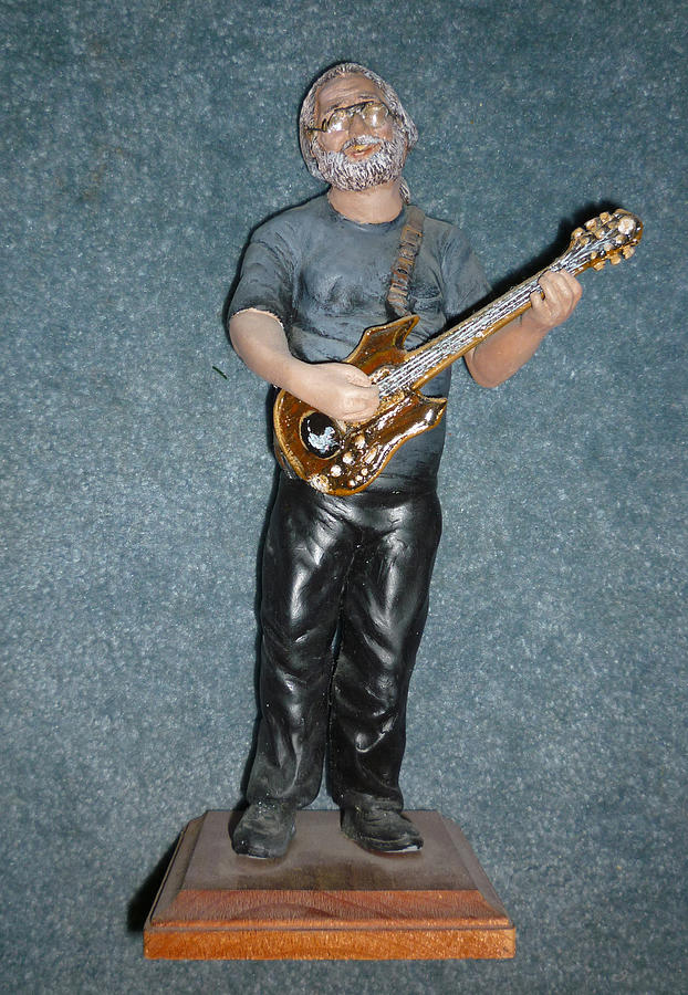 Jerry Garcia #2 Sculpture by Bryan Bustard