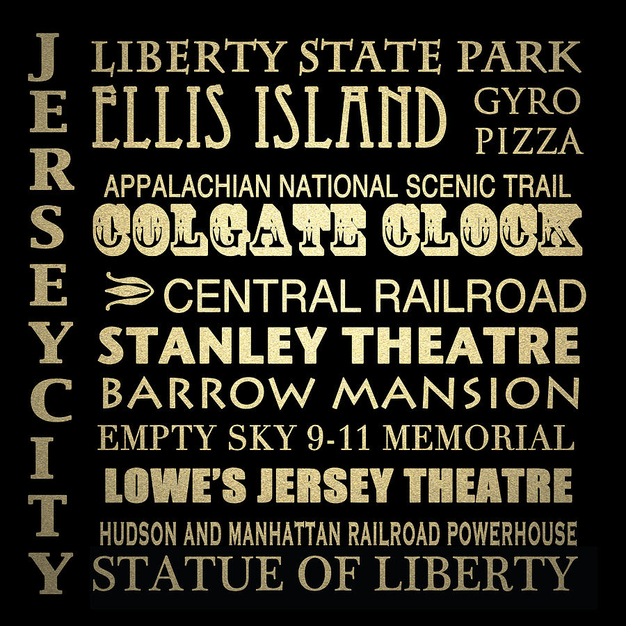 Jersey City Famous Landmarks #2 Digital Art by Patricia Lintner