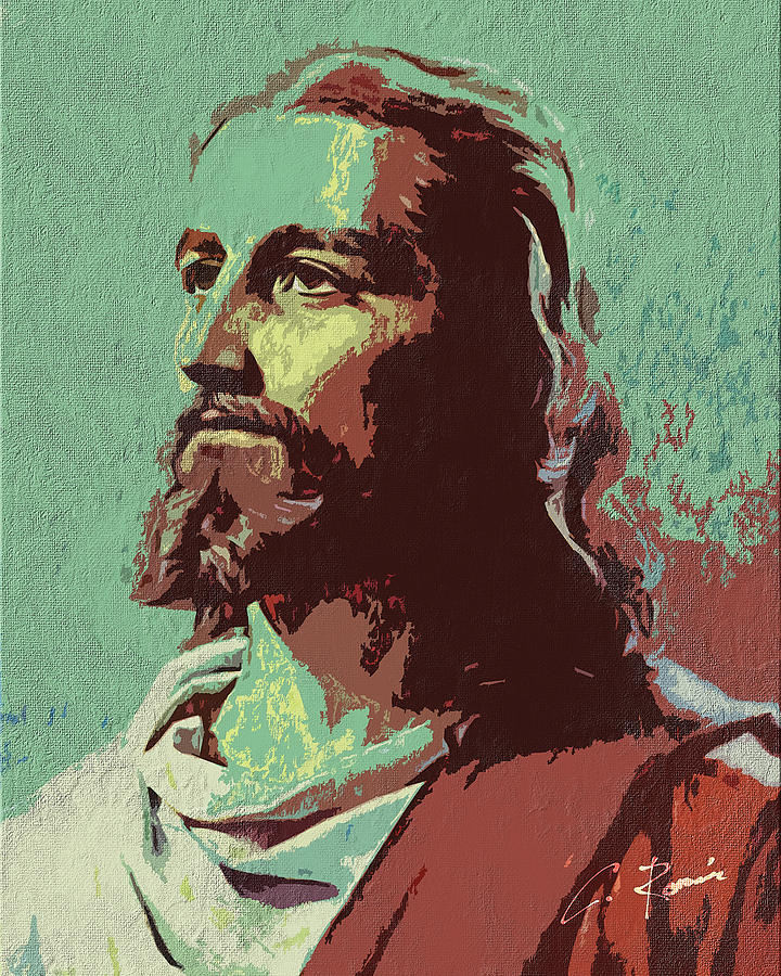 Jesus Digital Art by Charlie Roman