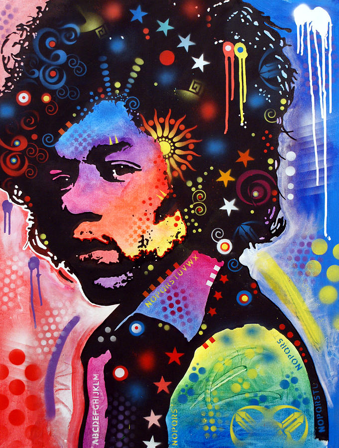 Jimi Hendrix Painting by Dean Russo