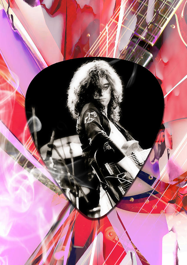 Jimmy Page Led Zeppelin Art #5 Mixed Media by Marvin Blaine