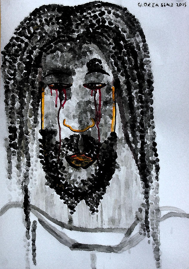 Jesus Christ Painting - Jishu Christo #2 by Gloria Ssali
