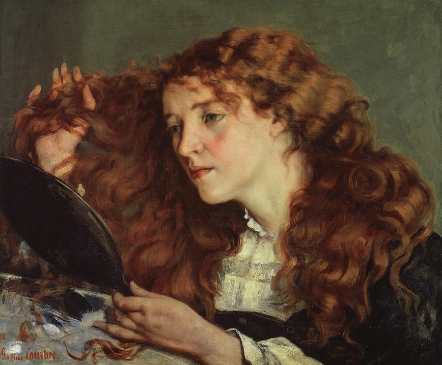 Jo the Beautiful Irish Girl  #4 Painting by Gustave Courbet