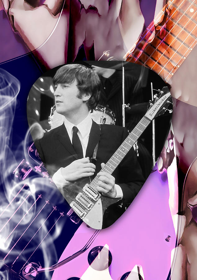 John Lennon The Beatles #2 Mixed Media by Marvin Blaine