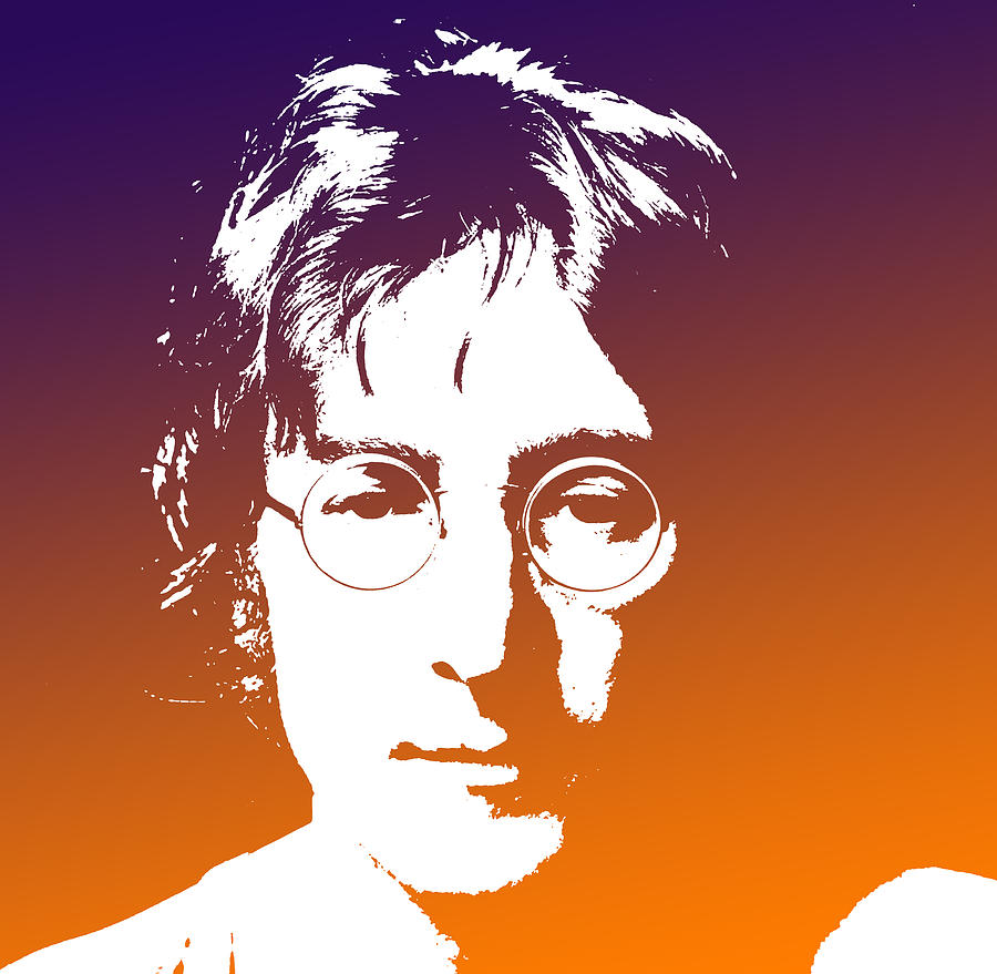 The Beatles Digital Art - John Lennon The Legend #2 by Chris Smith