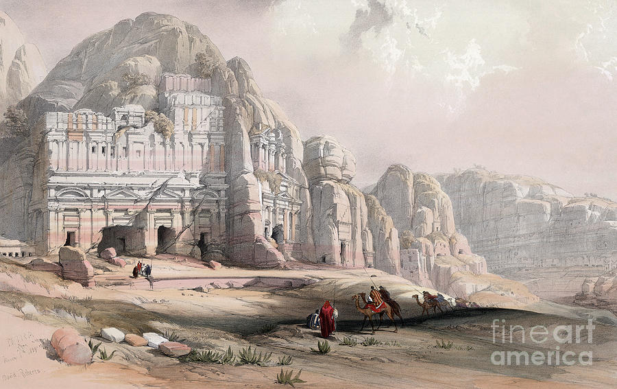 Jordan, Petra, 1839 #2 Drawing by Granger