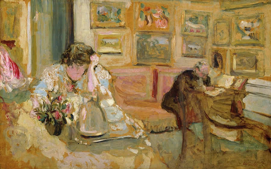 Jos And Lucie Hessel In The Small Salon, Rue De Rivoli #2 Painting by Mountain Dreams