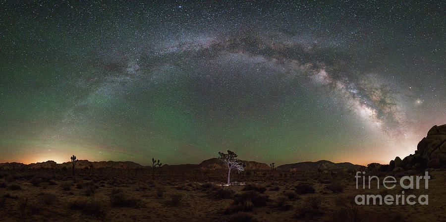 Joshua Tree Milky Way Panorama  #2 Photograph by Michael Ver Sprill