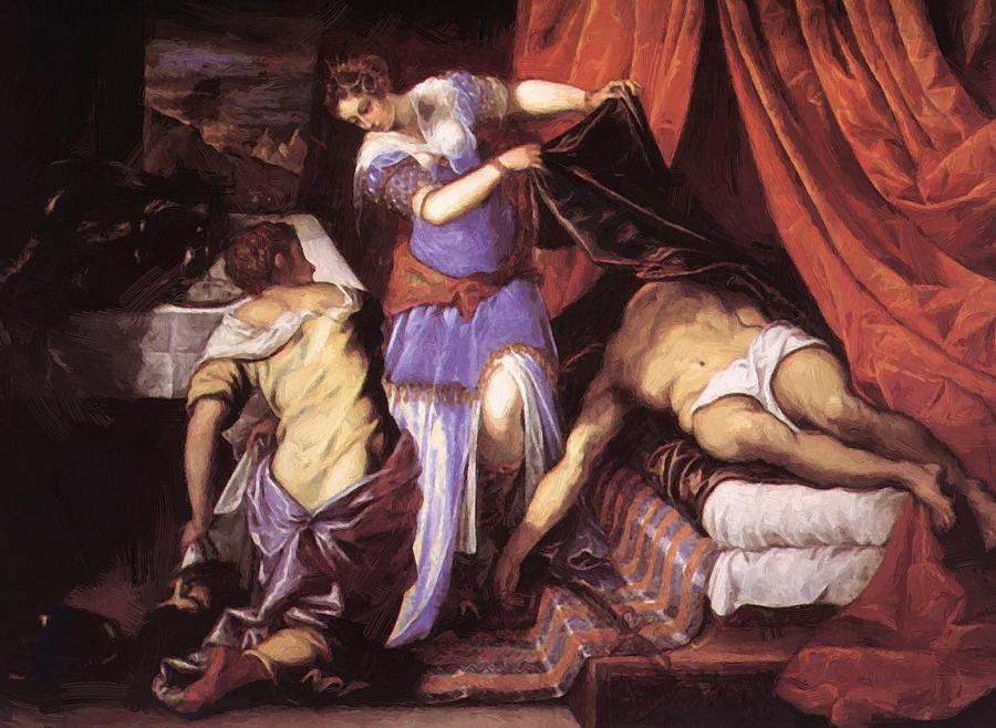 Tintoretto Painting - Judith and Holofernes #5 by Tintoretto