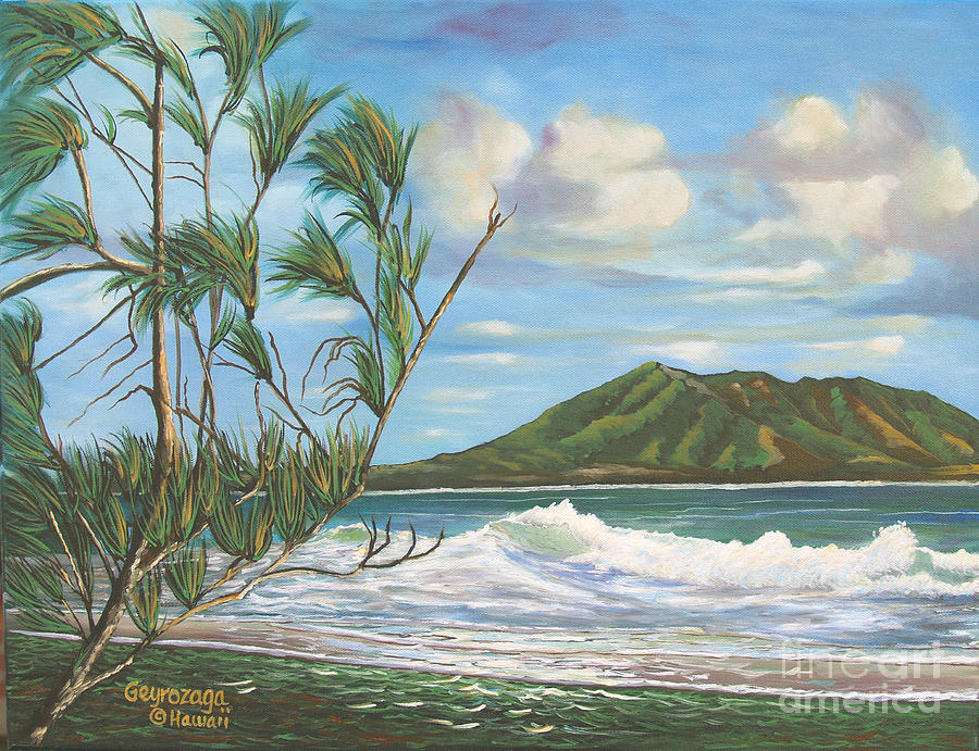 Kaneohe Bay #2 Painting by Larry Geyrozaga