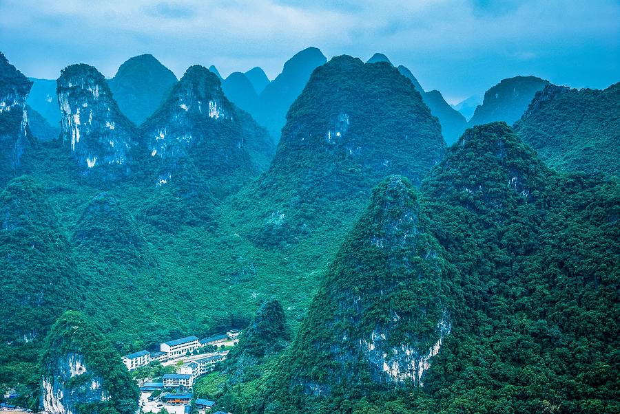 Karst mountains landscape Photograph by Carl Ning | Fine Art America