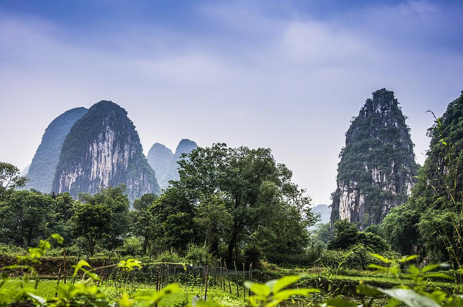 Karst rural scenery in spring #2 Photograph by Carl Ning - Fine Art America