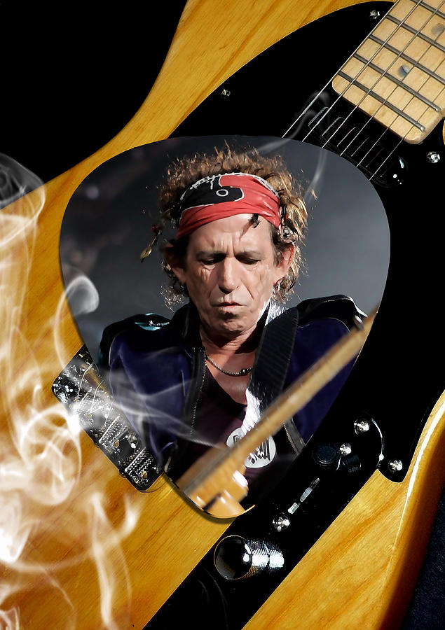 Keith Richards The Rolling Stones Art #2 Mixed Media by Marvin Blaine
