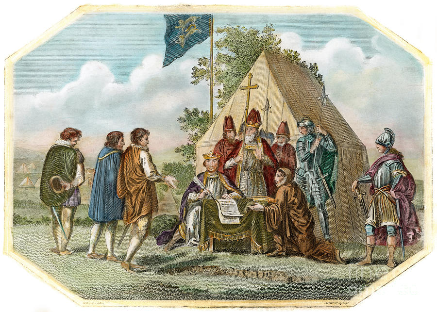 King John, Magna Carta Drawing by Granger Fine Art America