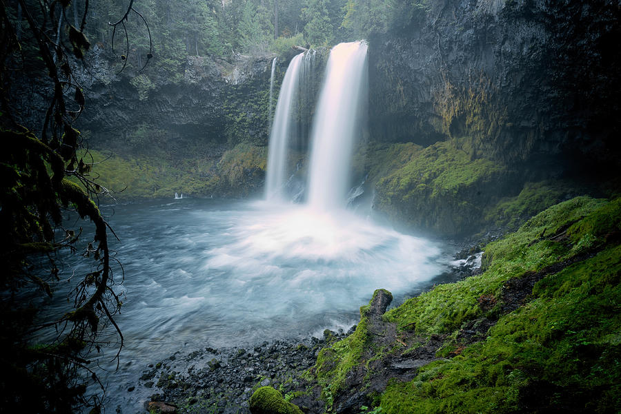 Koosah Falls Waterfall - Willamette National Forest - Oregon Photograph ...