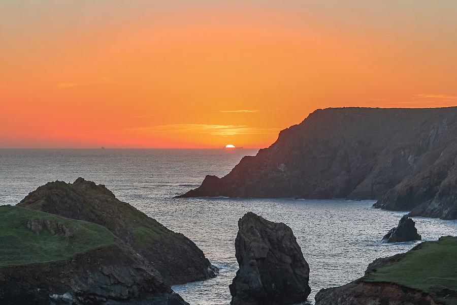 Sunset Photograph - Kynance cove at sunset  #2 by Claire Whatley