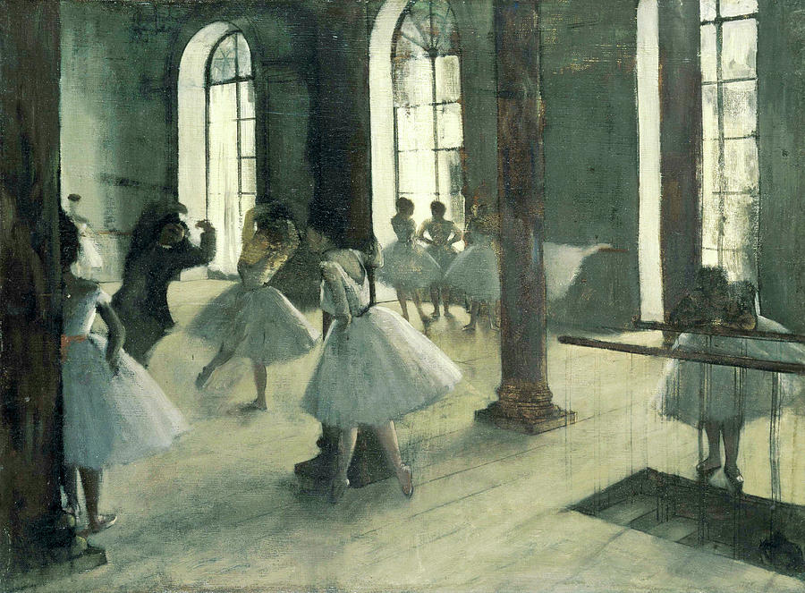 La Repetition Au Foyer De La Danse #1 Painting by Edgar Degas