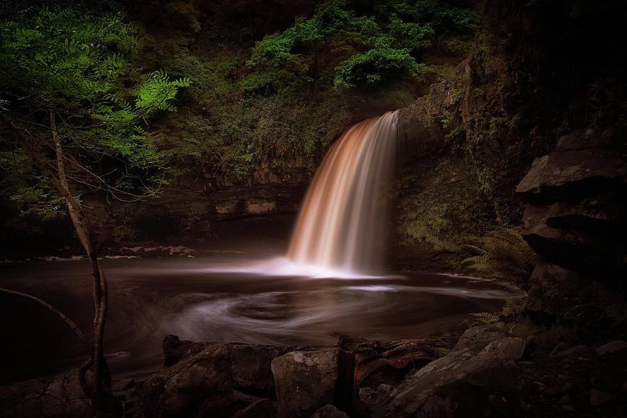Waterfall Photograph - Lady Falls Sgwd Gwladus waterfall #2 by Leighton Collins