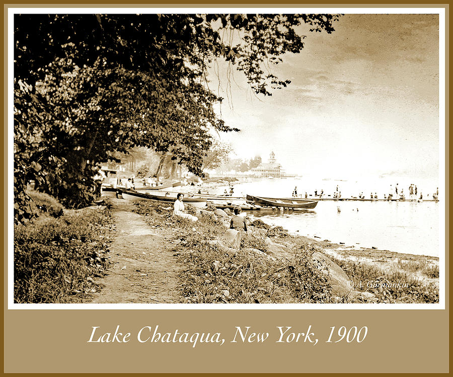 Lake Chataqua, c. 1900, Vintage Photograph #2 Photograph by A Macarthur Gurmankin