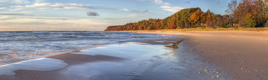 Fall Photograph - Lake Michigan in the Fall #2 by Twenty Two North Photography