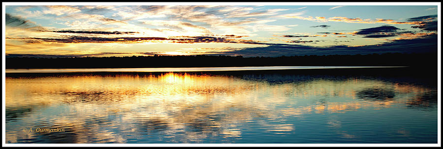Lake Sunset, Pocono Mountains, Pennsylvania #2 Photograph by A Macarthur Gurmankin