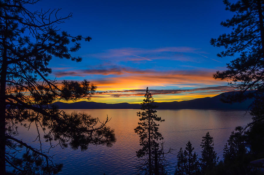 Lake Tahoe sunset #2 Photograph by Asif Islam