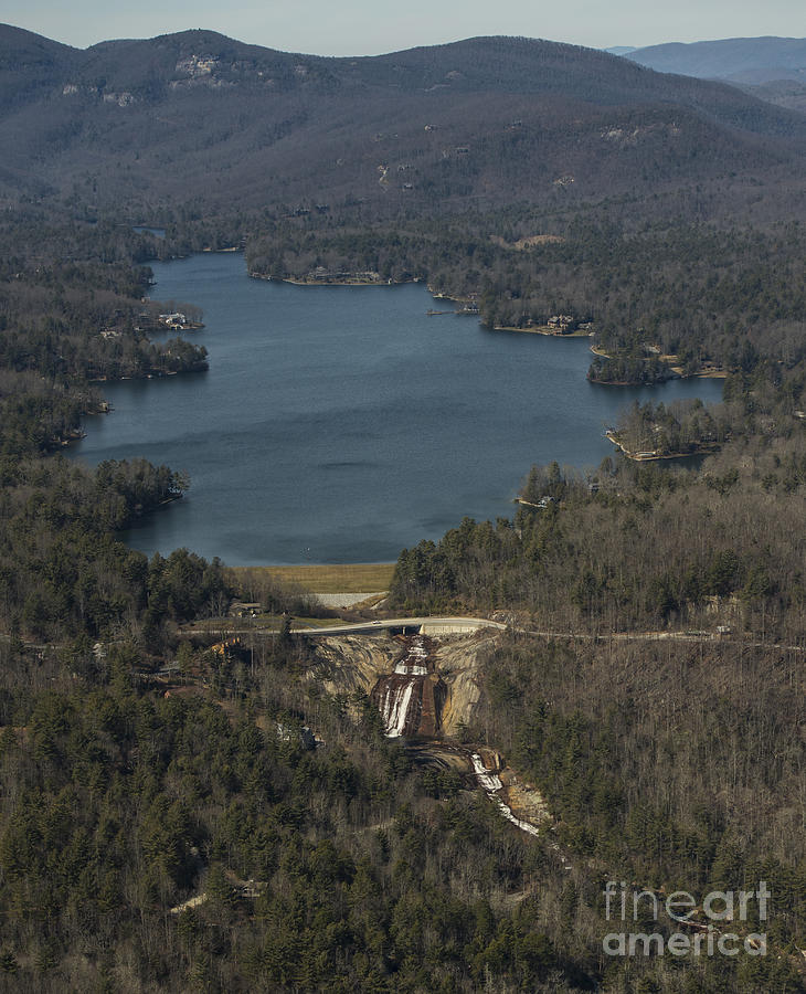 Lake Toxaway, Toxaway Falls and Toxaway River Photograph by David Oppenheimer