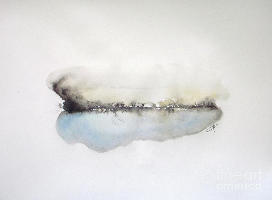 Abstract Landscape Painting - Lake by Vesna Antic