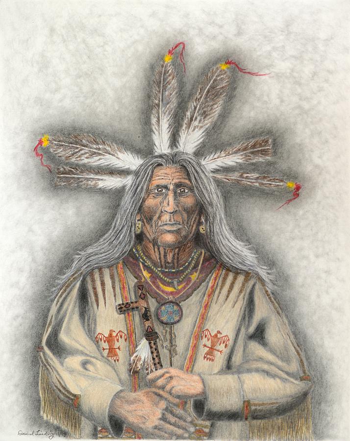 Lakota Drawing By Daniel Lindvig Fine Art America