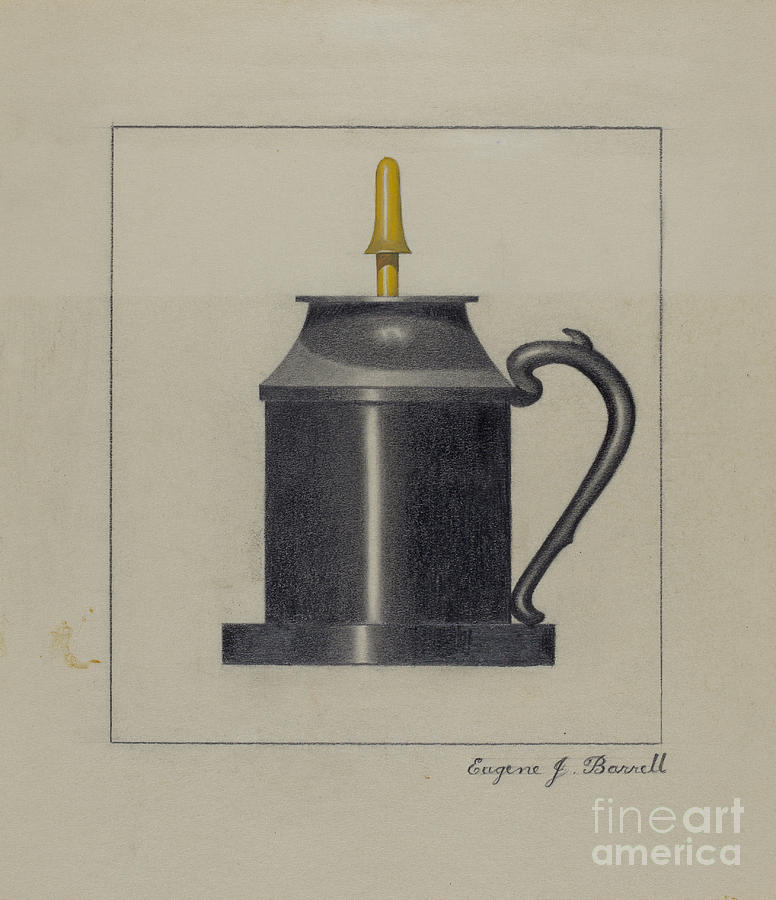Lamp #2 Drawing by Eugene Barrell