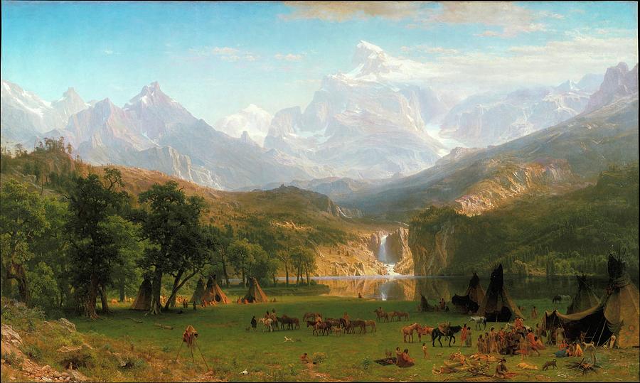 Mountain Painting - Landers Peak #5 by Albert Bierstadt