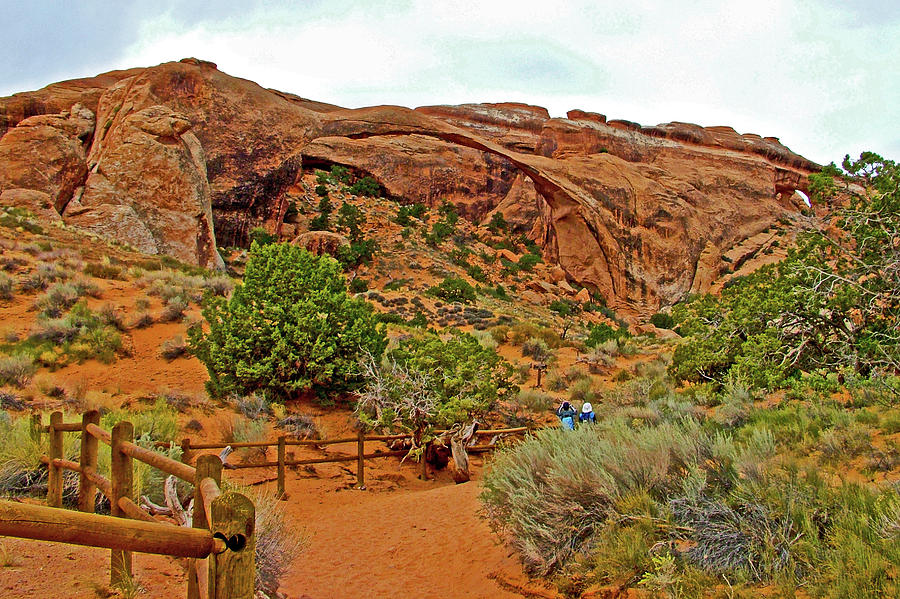 Landscape Arch, Devils Garden Trail, Arches National Park, Utah  #2 Photograph by Ruth Hager