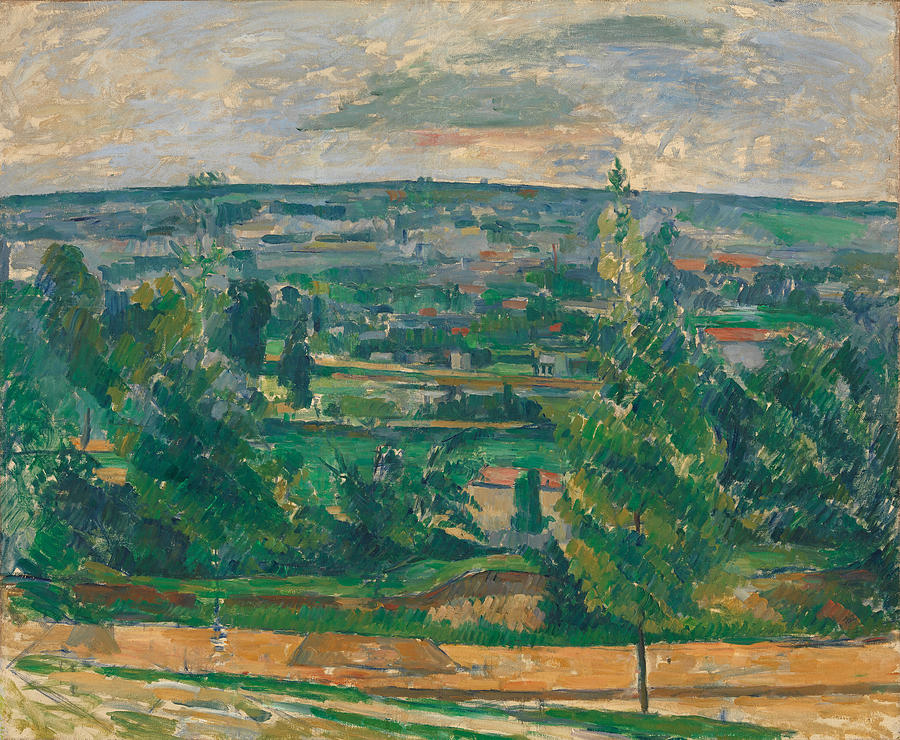 Landscape from Jas de Bouffan #4 Painting by Paul Cezanne