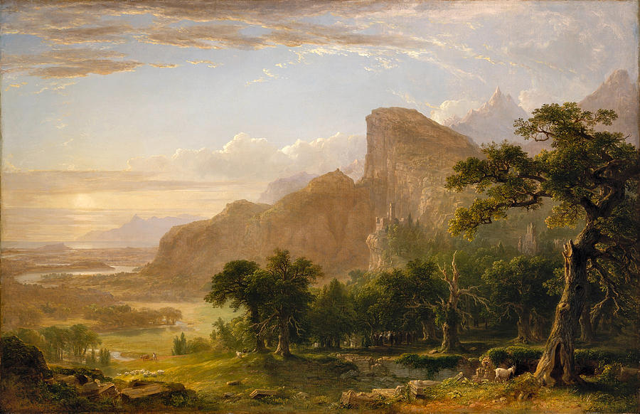 Landscape Scene from Thanatopsis #3 Photograph by Asher Brown Durand