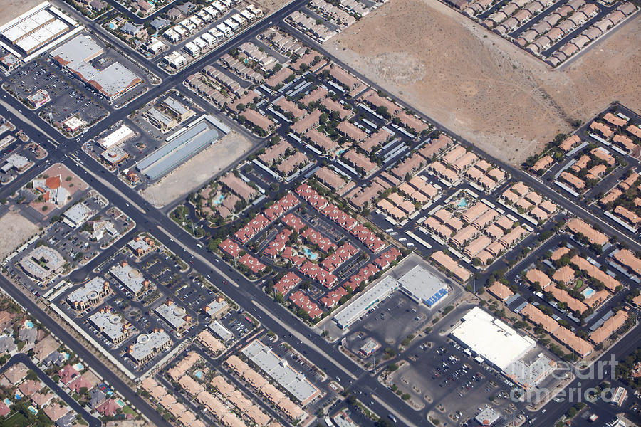 Las Vegas Nevada - Aerial view  #2 Photograph by Anthony Totah