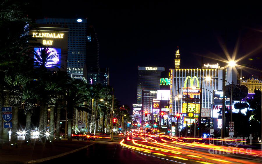 Las Vegas Strip at night #2 Photograph by Anthony Totah
