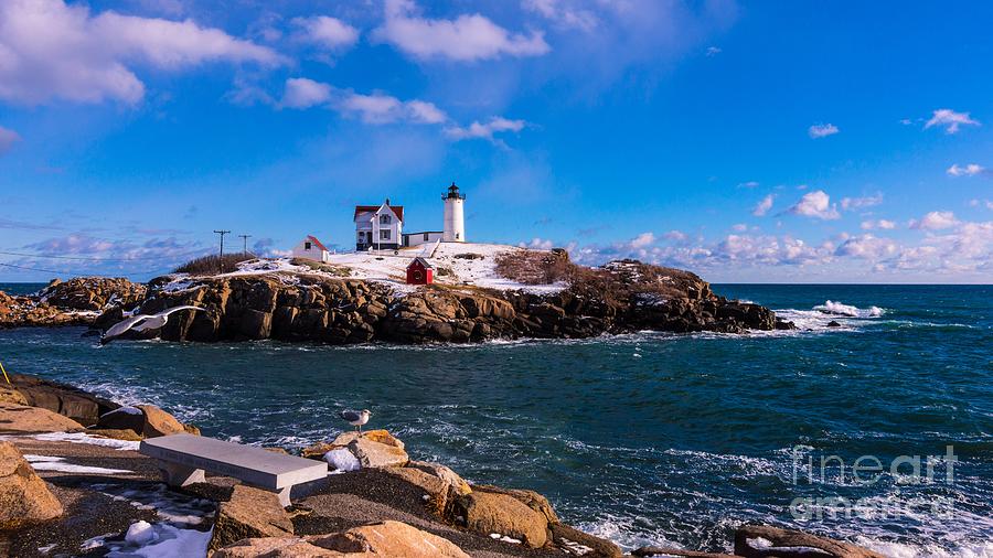 Late morning at Cape Neddick/Nubble Light. #3 Photograph by New England Photography