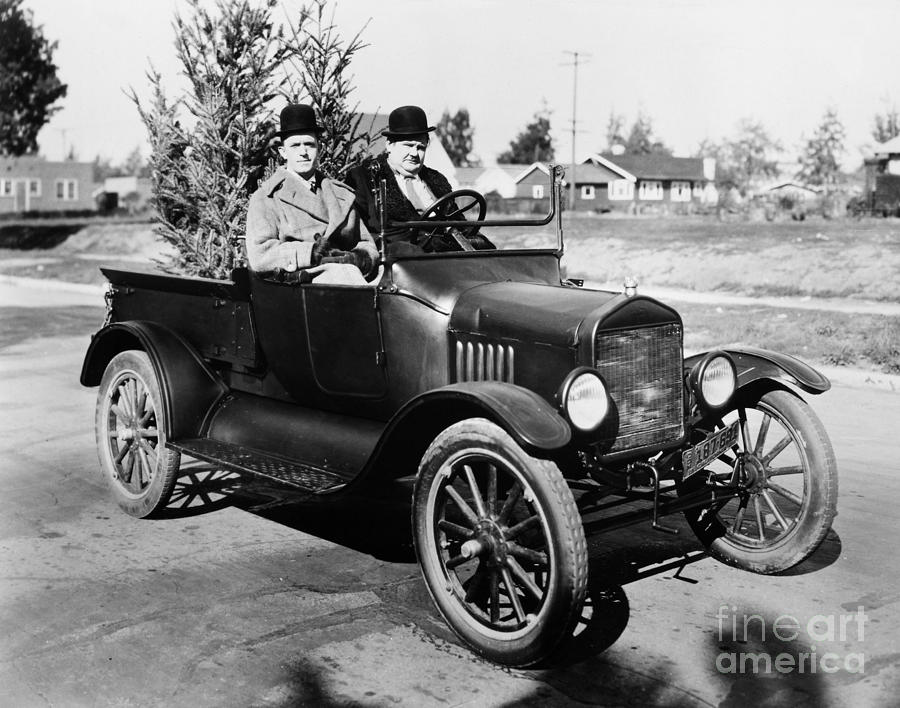 Transportation Photograph - Laurel And Hardy #2 by Granger