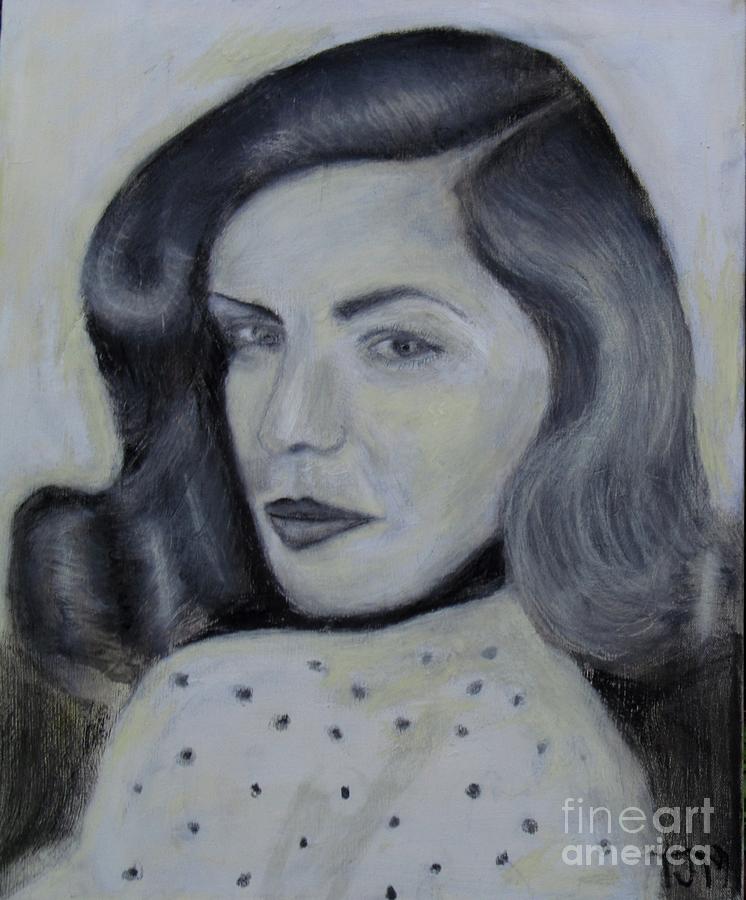 Lauren Bacall Drawing by Anthony Morretta