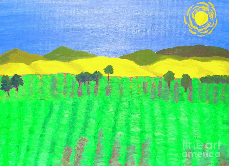 Lavender field #2 Painting by Irina Afonskaya