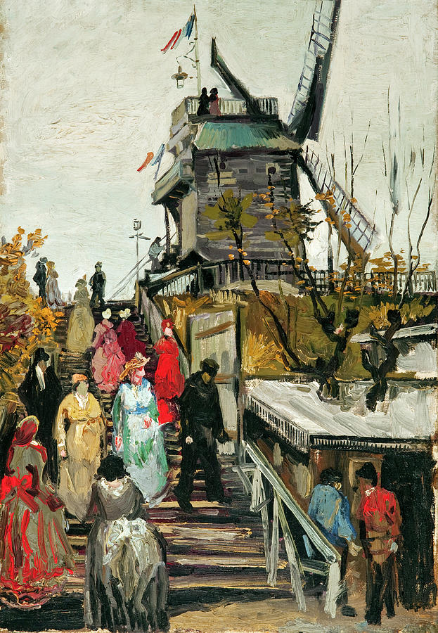 Le Moulin de Blute-Fin #3 Painting by Vincent van Gogh