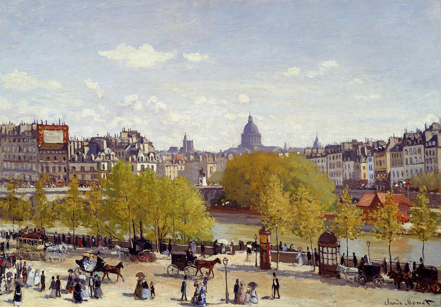 Claude Monet Painting - Le quai du Louvre #2 by Claude Monet
